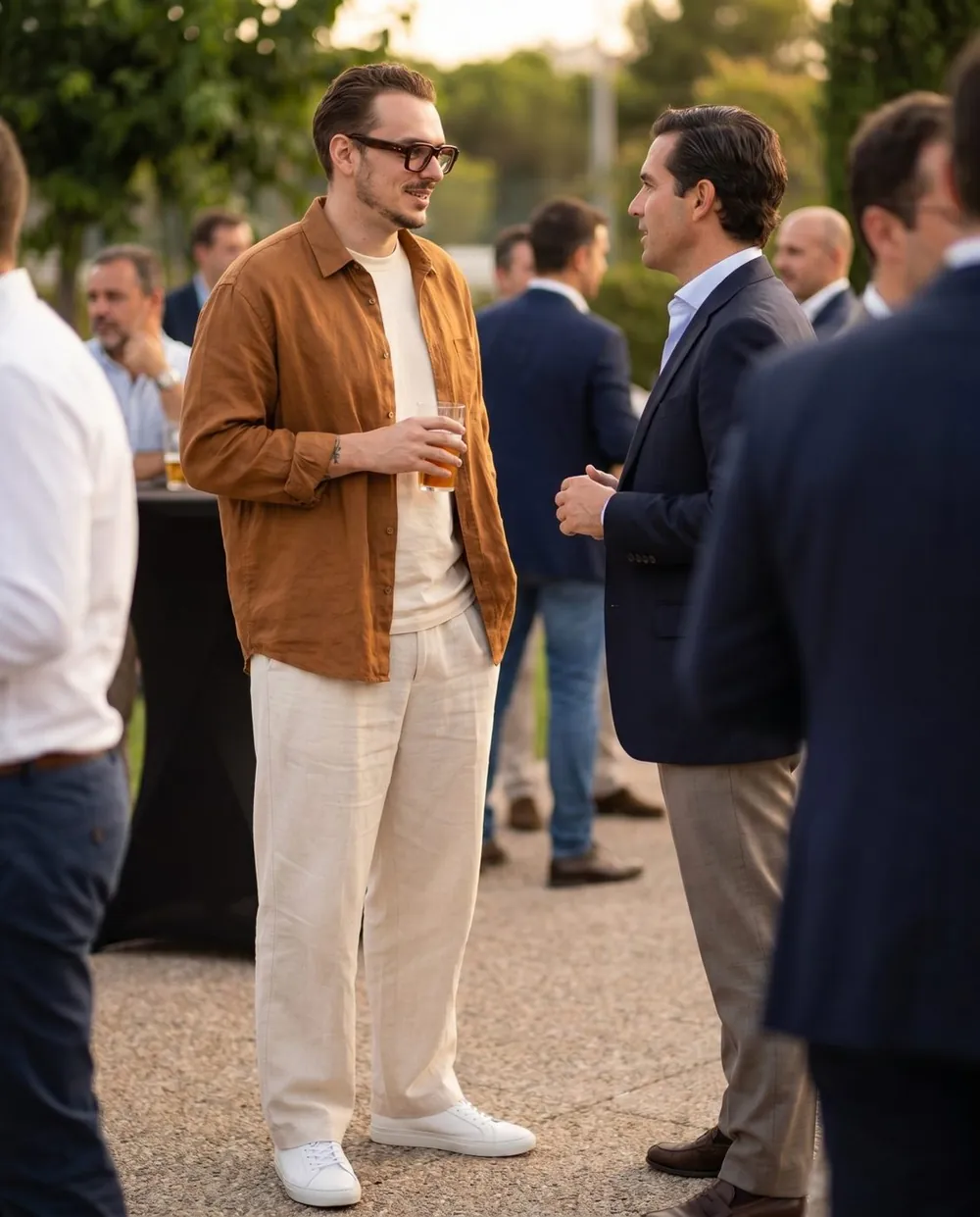 Dmytro Lobod at an event in Barcelona